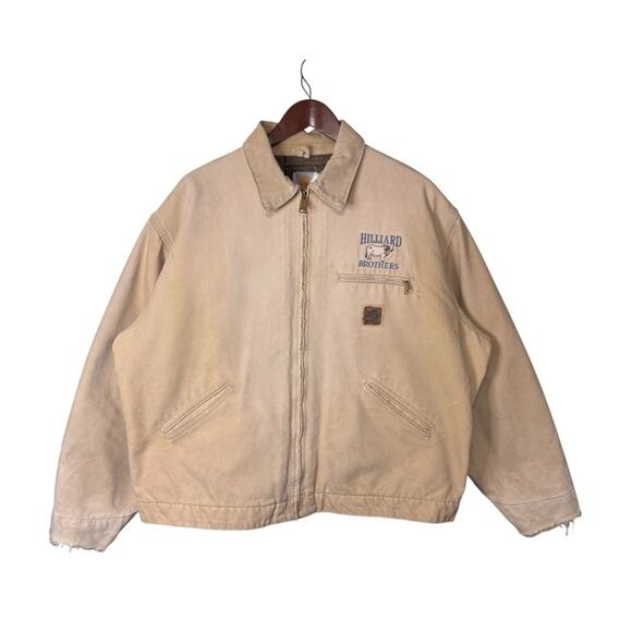 Vintage 90s Carhartt Detroit Jacket Mens XL Blanket Lined Workwear - Picture 1 of 15